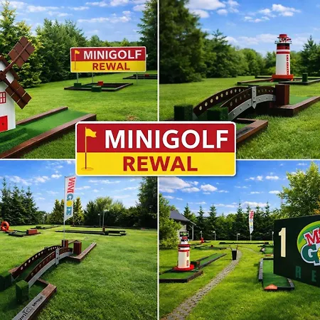 Blekitna Keja Z Prywatnym Polem Do Mini Golfa Nyaraló Rewal